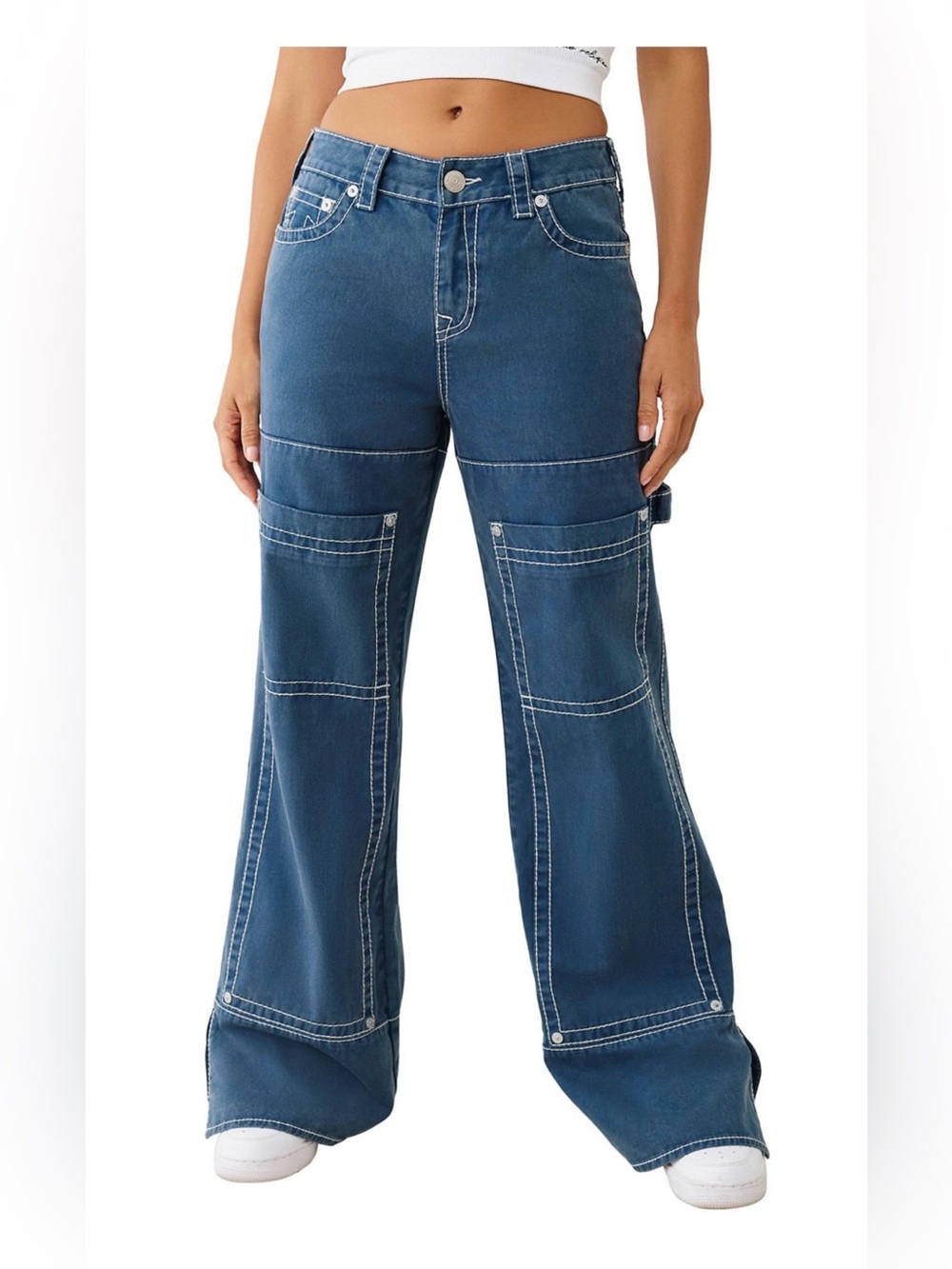 True Religion Bobbi Baggy Big-T Carpenter Pants 29